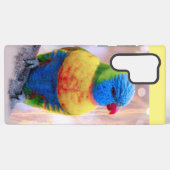 Coque Samsung Galaxy Beau perroquet multicolore (Verso Horizontal)