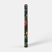 Coque Samsung Galaxy Beau Steampunk Gears à thème et Roses (Côté droit)