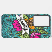 Coque Samsung Galaxy Beauté de l'oreiller avec fleurs (Côté gauche)