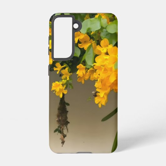 Coque Samsung Galaxy Beauté Fleur Dorée (Verso)
