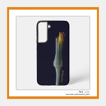 Coque Samsung Galaxy Beauté florale personnalisée cachée, Fleur sur noi<br><div class="desc">Le design est d'une photo-portrait d'un fleur sauvage avec la beauté de pétales et sépales floraux dans les tons jaune et vert. La conception comprend : Pour toute demande ou question spéciale,  contactez l'artiste à l'adresse wafadahdalcreates@gmail.com. © Wafa Y. Dahdal - Tous droits réservés. Art WD</div>