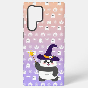 Coque Samsung Galaxy Bébé panda mignon d'Halloween baguette magique de