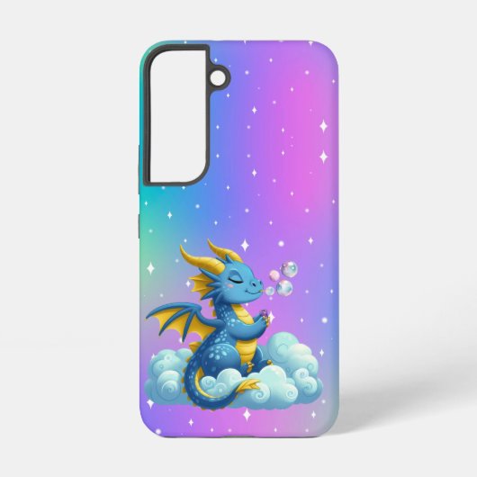 Coque Samsung Galaxy Belle bulle colorée Dragon (Verso)