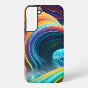 Coque Samsung Galaxy Belle cascade arc-en-ciel