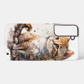 Coque Samsung Galaxy Belle Chat 'Aquarelle (Verso Horizontal)