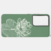 Coque Samsung Galaxy Belle Lys d'eau Design de fleurs (Côté gauche)