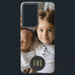 Coque Samsung Galaxy Belle photo et monogramme de famille<br><div class="desc">Un Coque de symétrie Samsung Galaxy S21 unique avec un spot pour votre nom ou le monogramme de votre destinataire et une photo de choix. *******Si votre photo est coupée, utilisez la fonction "modifier cette conception" ou "customiser plus loin" pour l'ajouter au coque de la boîte Otter. Après avoir ajouté...</div>