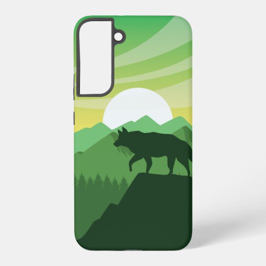 Coque Samsung Galaxy Belle scène de loup (Verso)
