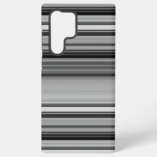 Coque Samsung Galaxy Belles rayures gris noir (Verso)
