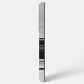 Coque Samsung Galaxy Belles rayures gris noir (Verso Horizontal)