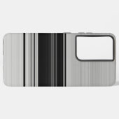 Coque Samsung Galaxy Belles rayures gris noir (Côté gauche)