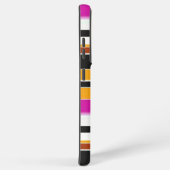 Coque Samsung Galaxy Belles rayures jaunes noirs (Côté droit)