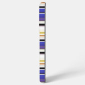 Coque Samsung Galaxy Belles rayures violettes blanches (Verso Horizontal)