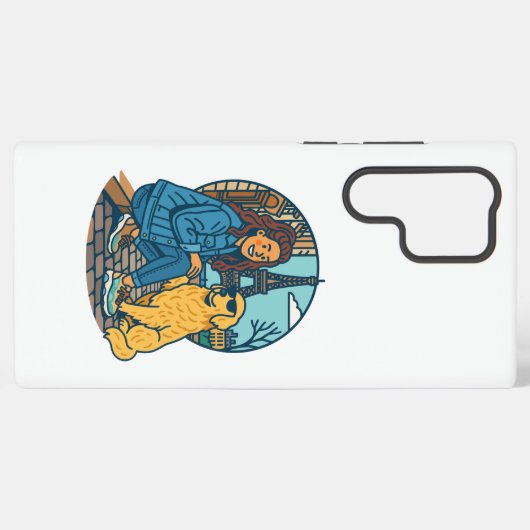 Coque Samsung Galaxy Best Dog Mom Ever in Paris (Verso Horizontal)