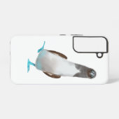 Coque Samsung Galaxy Biddy aux pieds bleus (Verso Horizontal)