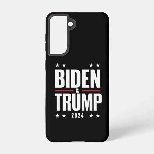 Coque Samsung Galaxy Biden Trump 2024 Drôle Président VP (Verso)