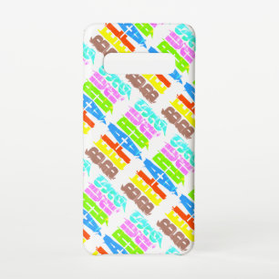 Coque Samsung Galaxy S10 Biélorussie Colorful Letters Funky