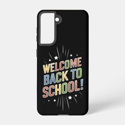 Coque Samsung Galaxy Bienvenue Retour à l'école Enseignant Premier jour (Verso)