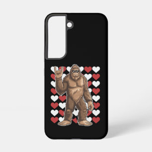 Coque Samsung Galaxy Bigfoot Valentines Jour Coeurs Drôle Sasquatch Amo