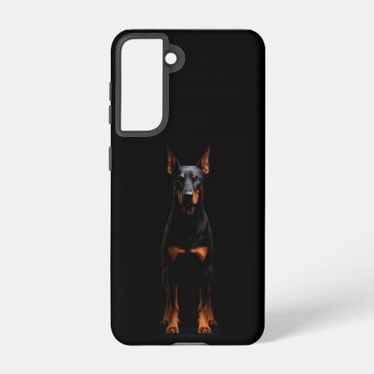 Coque Samsung Galaxy Black 4 Luxe Galaxy S21 Case, Guardian Doberman (Verso)