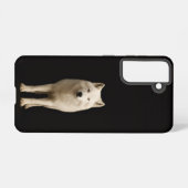 Coque Samsung Galaxy Black 4 Luxe Galaxy S21 Case, Ivory Arctic Wolf (Verso Horizontal)