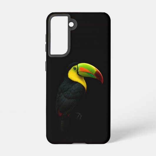 Coque Samsung Galaxy Black 4 Luxe Galaxy S21 Case, Keel Billed Tucan (Verso)