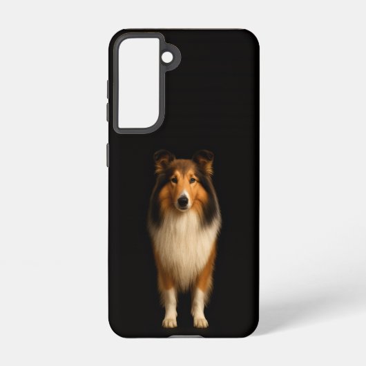 Coque Samsung Galaxy Black 4 Luxe  Galaxy S21 Case, Loyal Collie (Verso)