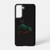Coque Samsung Galaxy Black 4 Luxe Galaxy S21 Case, Neon Sea Slug (Verso)