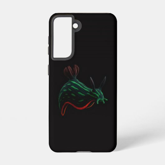 Coque Samsung Galaxy Black 4 Luxe Galaxy S21 Case, Neon Sea Slug (Verso)