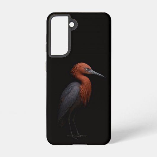 Coque Samsung Galaxy Black 4 Luxe  Galaxy S21 Case, Reddish Egret (Verso)