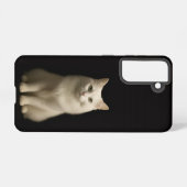 Coque Samsung Galaxy Black 4 Luxe Galaxy S21 Case, Turkish Angora Cat (Verso Horizontal)