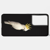 Coque Samsung Galaxy Black 4 Luxe Galaxy S21 Plus, Crested Cockatoo (Verso Horizontal)