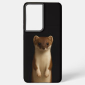 Coque Samsung Galaxy Black 4 Luxe Galaxy S21 Plus, Elegant Weasel (Verso)