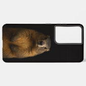 Coque Samsung Galaxy Black 4 Luxe Galaxy S21 Plus, Fluffy Marmot (Verso Horizontal)