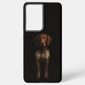 Coque Samsung Galaxy Black 4 Luxe Galaxy S21 Plus, German Pointer (Verso)