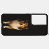 Coque Samsung Galaxy Black 4 Luxe Galaxy S21 Plus, Loyal Collie (Verso Horizontal)