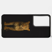 Coque Samsung Galaxy Black 4 Luxe Galaxy S21 Plus, Majestic Leopard (Verso Horizontal)