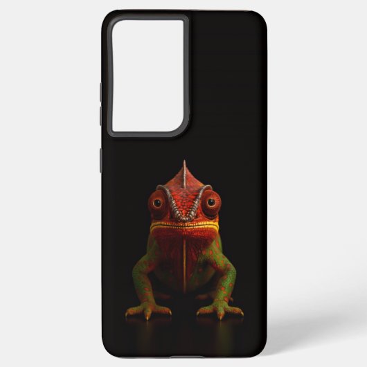 Coque Samsung Galaxy Black 4 Luxe Galaxy S21 Plus, Panther Chameleon (Verso)