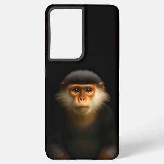 Coque Samsung Galaxy Black 4 Luxe Galaxy S21 Plus, Red Douc Langur (Verso)