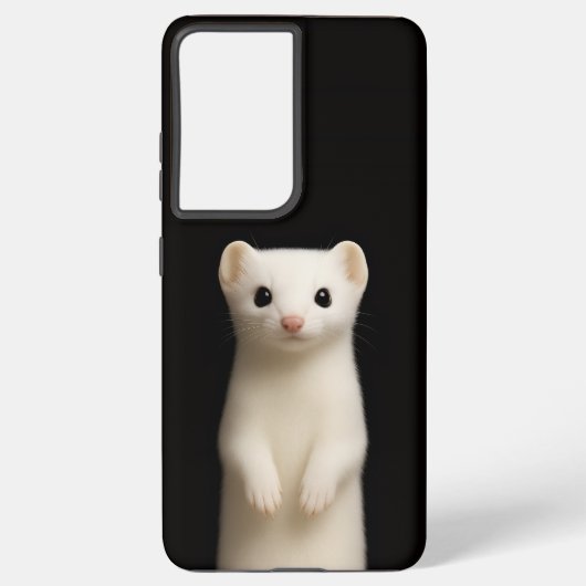 Coque Samsung Galaxy Black 4 Luxe Galaxy S21 Plus, Stylish Ermine (Verso)