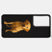 Coque Samsung Galaxy Black 4 Luxe Galaxy S21 Plus, Tender Labrador (Verso Horizontal)