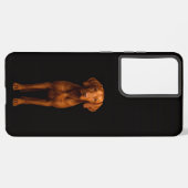 Coque Samsung Galaxy Black 4 Luxe Galaxy S21 Ultra, Agile Vizsla Dog (Côté gauche)