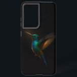 Coque Samsung Galaxy Black 4 Luxe Galaxy S21 Ultra Coque, Flying Bird<br><div class="desc">Ajoutez une touche d'élégance raffinée à votre technologie quotidienne avec notre Black 4 Luxe Samsung Galaxy S21 Ultra Coque avec un Colibri bleu-or en mouvement. Conçu avec une attention minutieuse aux détails, cet oeuvre saisissante capture un oiseau lumineux aux plumes bleues profondes et aux tons dorés rayonnants, en plantant gracieusement...</div>