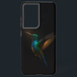 Coque Samsung Galaxy Black 4 Luxe Galaxy S21 Ultra Coque, Flying Bird<br><div class="desc">Ajoutez une touche d'élégance raffinée à votre technologie quotidienne avec notre Black 4 Luxe Samsung Galaxy S21 Ultra Coque avec un Colibri bleu-or en mouvement. Conçu avec une attention minutieuse aux détails, cet oeuvre saisissante capture un oiseau lumineux aux plumes bleues profondes et aux tons dorés rayonnants, en plantant gracieusement...</div>