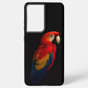 Coque Samsung Galaxy Black 4 Luxe Galaxy S21 Ultra Coque, Parrot écarla