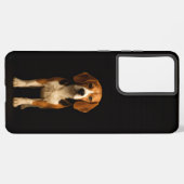 Coque Samsung Galaxy Black 4 Luxe Galaxy S21 Ultra, Kind Beagle (Côté gauche)