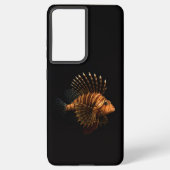 Coque Samsung Galaxy Black 4 Luxe Galaxy S21 Ultra, Red Lionfish (Verso)