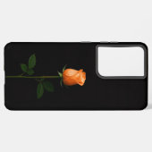 Coque Samsung Galaxy Black 4 Luxe Galaxy S21 Ultra, Sunset Orange Rose (Côté gauche)