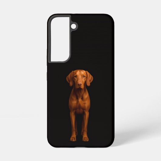 Coque Samsung Galaxy Black 4 Luxe Galaxy S22 Case, Agile Vizsla Dog (Verso)