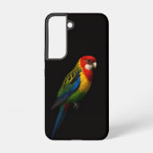 Coque Samsung Galaxy Black 4 Luxe Galaxy S22 Case, Eastern Rosella (Verso)